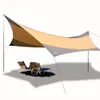 Tält och skyddsrum Flyop Ultralarge Waterproof 4-8 Person 550 560cm tarp Stor lusthus solskydd UV-skyddsmakande strandtält