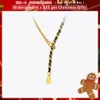 Necklaces ENFASHION Black Leather Necklace For Women Beads Lucky Choker Gold Color Fashion Jewelry Stainless Steel Collier 2021 P213220