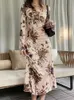 Rockmore Y2K Vintage Party Long Dress Grunge Fairycore Print Maxi Dresses Elegant Beach Style Backless Sundres Clothes 240111