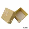 Цельно-почтой Китая -- НОВАЯ подарочная коробка для ювелирных изделий из цельной бумаги 4, 4, 3 см, коробка для колец большего цвета, 144 шт., лот 2600