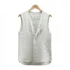 Men's Vests 2024 Thin Button Casual Solid Color Loose Large Youth Top Vest Sleeveless Vintage Washed Tank