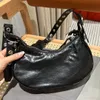 2024 Designer Bag Women's Underarm Fashion Biker Leather Single Shoulder Rivet Crossbody Luxury Handbag Classic Purse