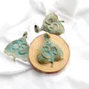 Pendant Necklaces 2pcs Antique Verdigris Tree Leaf Shape Large Pendants Yoga Charms For Diy Necklace Jewelry Making Accessories 73x56mm