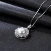 Pearl Pendant Necklace European American Style Fashion Women Short Necklace S925 Silver Micro Set Zircon Retro Collar Chain High-End Jewelry Valentine's Day Gift SPC