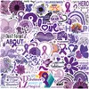 Skate Accessoires 50 Stuks Alzheimers Awareness Stickers Vinyl Waterdichte Sticker Voor Skateboard Laptop Lage Telefoon Case Auto Decals Party Ot8Hs