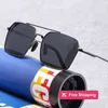 Designer-Sonnenbrillen. Metallische High-End-Polarisationssonnenbrille mit Farbwechsel für Herren mit Vollrahmen, spezielle UV-beständige Sonnenbrille Q36I