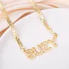 Necklaces Hollow Name Necklace Jewelry Custom Name Pendant Personalized Outline Modern Cut Out Necklace Women Nameplate Jewelry BFF Gift