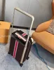 Spupe initiale personnalisable Ptieten Classic Luggage Fashion Unisexe Trunk Rod Box Spinner Universal Wheel Duffel avec boîte