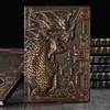 3d Threedimensional Dragon A5 Notebook European Retro Throwened PU Prossed Notepad Diary Business Present Office Supplies 240111