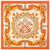 Écharpes ! Magnifique foulard carré en soie sergé pour femmes, 130 130cm, fil Floral, fil métallique, châle de haute qualité