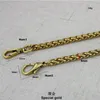 1/2/5pcs DIY handvat accessoire Twist gevlochten ketting 6mm 8mm speciale gouden roller metalen ketting DIY kettingen tassen portemonnees riem vervanging 240110