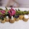 Lagringsflaskor grossistanpassning 100 st bambu dim sprayer lotion pump och mössa för hudvård förpackningstillbehör