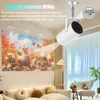 Projektörler Ditong Hy300 Plus HD Projektör 4K 1280X720P Android 11 WiFi6 250ansi LED Video Ev Sineması Sinema Telefon Proeyektörleri Moviel240105