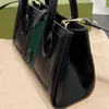 Модная большая сумка, женская сумка через плечо, классическая зелено-красная полосатая тканая сумка с ремнем, винтажная сумка для покупок
