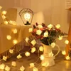 Saiten 1,5 m Rose Lichterketten für Valentinstag Hochzeit Mädchen Herz Zimmer Garten Dekoration Nachtlicht Weihnachten Fee Dekor