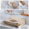 Towel Fast Drying Hair Care Cap With Button Microfiber Super Absorbent Wrap For Women Bathroom Accessories Drop Delivery Home Garden H Dhiq0