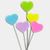 Party Supplies Heart Balloon Shape Cake Decor Bright Colors Cute Ornament For Cupcake Dessert