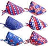 Hundkläder 40px bandana 4 juli Pet Products Small Middle Bandanas Scarf Small Dogs Cats Cats Puppy Bibbs For American Independence Day