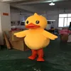 2018 Costume da spettacolo di cartoni animati del costume della mascotte della grande anatra di gomma gialla della fabbrica 307R