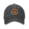 Bollmössor Anpassad bomullsspel Half Life Lambda Logo Baseball Cap Outdoor Men Kvinnor Justerbar Dad Hat Summer