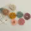 Outras artes e artesanato 30pcs 40mm Handmade Mohair Tricô Flores Apliques DIY Artesanato Acessórios Brincos Hairpin Jóias Roupas Material Ornamentos YQ240111