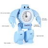 Enfant Robot réveil enfant jouet déformation Robot horloges de Table 2 modèle forme créative dessin animé bureau horloge étudiants enfants cadeau 240110