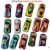 Modèle de voiture moulé sous pression Pl Back Racing 10 pièces véhicules de course moulés sous pression 3 pouces couleur en métal léger comme livraison aléatoire jouets cadeaux Dh5Vv