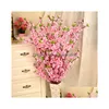 Guirnaldas de flores decorativas 20 piezas 65 cm Flor de melocotón artificial Flor de simulación para decoración de bodas Decoración del hogar falso 1102796 Drop DHDVD