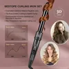 3-in-1-Lockenstab für Haare, 3 austauschbare Fässer und LED-Anzeige, professionelles, schnelles Aufheizen von Wellen, Curl Wond, Keramik-Styling, 240110