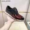 Berluti Mens Leather Sneakers Top Berluti New Mens Calf Leather Fabric Splice Low Top Sports Shoes Patina Ancient Dying Casual RJ