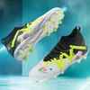 Utomhussko män tf/fg hög ankel träning fotboll stövlar fotbollskor träning flywire tennis cleats sport sneakers bekväma 240111