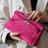 Designer torebki torba 22 cm crossbody lustro Jakość szwy zewnętrznej marka Total ręcznie robione Chamois Purple Classic Duża edycja limitowanej edycji z pudełkiem