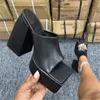Slippels vrouwen koe patroon dia's hakken platform schoenen ontwerper sandaal huis dikke zomer hoef vrouw elegant feest 240110