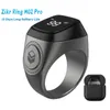 M02 Pro Prayer Smart Tally Counter Ring Muslimer Digital Time-Reminder 0.49 tum 72x40 OLED-DISPLAY-skärm för muslimer 240110