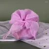 Present Wrap Organza Wedding Candy Bag Simple Solid Color Packaging Exquisite DrawString Beam Mouth