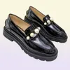 Loafers dikke rubberen zool schoenen dikke logo plaque loafer dames ontwerpers lederen luxe luxurys italy hoogte stijgende dame sneaker sh2290330