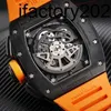 Jf RichdsMers Watch Factory Superclone 95 RM 011 Arancione Ceramica Edizione limitata Moda Tempo libero Polso sportivo