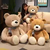 Kawaii 4 Colors Teddy Bear مع وشاح محشو بالحيوان بير أفخم ألعاب دمية وسادة الأطفال عشاق عيد ميلاد هدية الطفل 240111