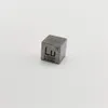 Cubo elemento lutezio da 10 mm, scultura in metallo Lu puro al 99,95%.