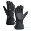 Gants de cyclisme Écran tactile Fonctionnement du fil métallique Composé électrique chauffée extérieur chauffage chauffage polyester