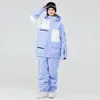 2024 mann Frau Schnee Tragen Wasserdichte Ski Anzug Set Snowboarden Kleidung Outdoor Kostüme Winter Jacken Und Lätzchen Hosen 240111