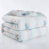 Muslin Baby Toddler Blanket 100% Cotton Bedding Quilt Premium 6 Layer Gauze Breathable Super Soft Infant Stroller Swaddle Wrap 240111