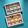 Ice Velvet Clear Lid 12 Grid Jewelry Organizer Box Tray Display Case Storage Armband Rings Earrings 240110