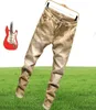 Men039s Jeans Mode Denim Hosen Solide Slim Fit Männer Design Gewaschen Retro Lange Stretch Skinny 6 Farbe Khaki Schwarz Dunkelblau11293408