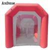 wholesale Portable Customized size red Inflatable Car Spray Booth / Inflatable Paint Tent blow up Spraying workstation with 2 blowers