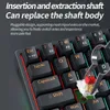 Keyboards MUCAI MK61 USB Gaming Mechanical Keyboard Red Switch 61 Keys Wired Detachable Cable RGB Backlit Hot SwappableL240105