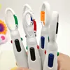 10Pcs Portable Four-Color Ball-Point Pen Four-In-One Multi-Color Refill Press Office School Supplies Student Children Gift Pens 240110