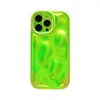3D Meteoriet Patroon Telefoon Case Voor iPhone 15 14 13 12 11 Pro Max Fluorescerende Kleur Chameleon Zachte Schokbestendige Cover 100 stks