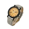 Wristwatches Sdotter 2024 Product Sales Simulation Wooden Quartz Female Leisure Color Leather Strap Man Made Watches