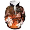 Erkek Hoodies Immolation Hoodie 3D Baskı Kapşonlu Erkekler/Kadınlar Sweatshirt Unisex Street Giyim Külkü Günlük Takipleri